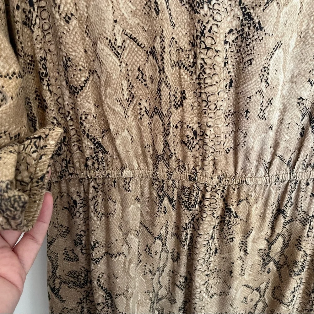 Lucky Brand snakeskin long sleeve dress - Picture 4 of 6